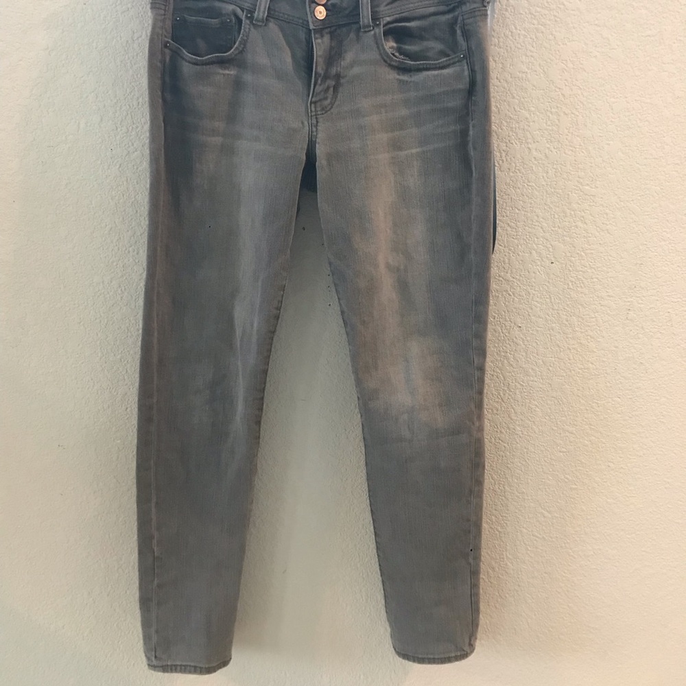 American Eagle grey skinny jeans ankle-length